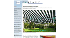 Desktop Screenshot of markisen-cassani.de