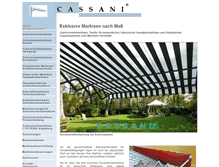 Tablet Screenshot of markisen-cassani.de